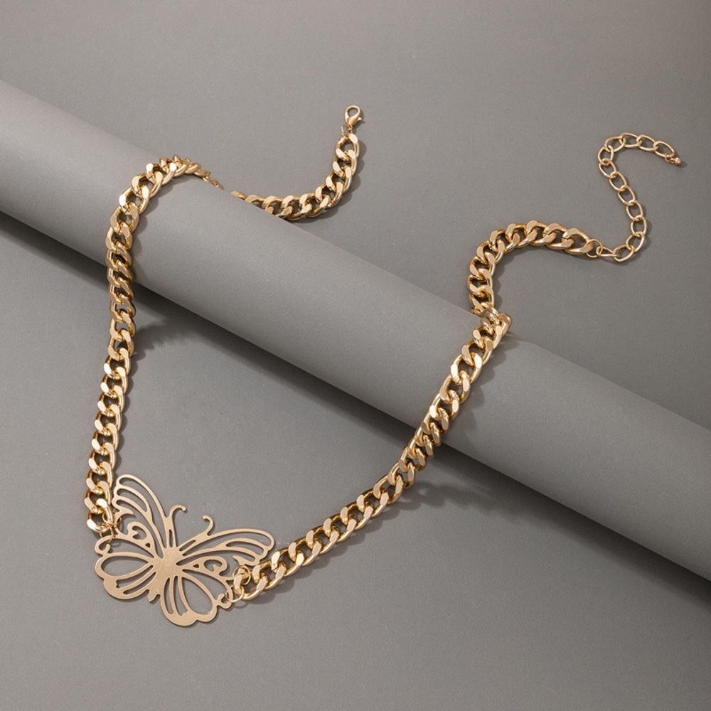 Gold Butterfly Chain Belt Body Jewelry - Picture 3 of 4